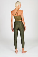 Yoga-Leggings Lux - snake olive