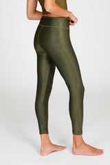Yoga-Leggings Lux - snake olive