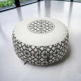 Meditationskissen rund - vintage - organic cotton - ø 36cm x 15cm - YOGISHOP