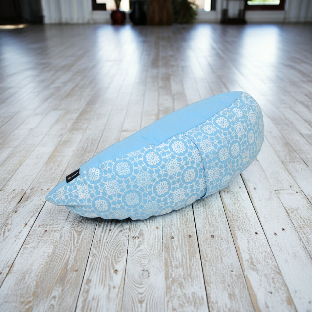 Reise-Meditationskissen halbrund - vintage - cotton - YOGISHOP