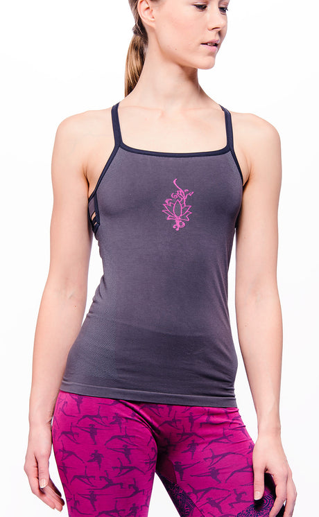 Yoga-Top "Ananda", grey - YOGISHOP