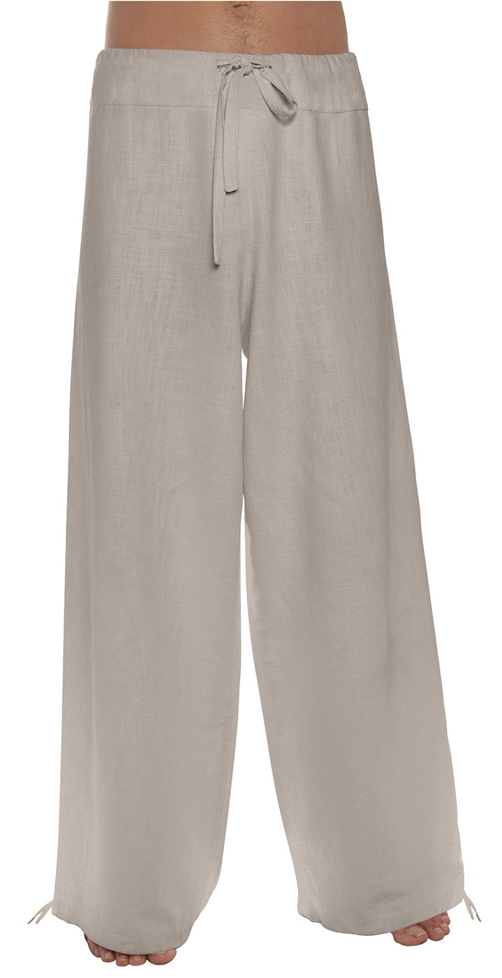 Leinenhose Deluxe - beige - YOGISHOP