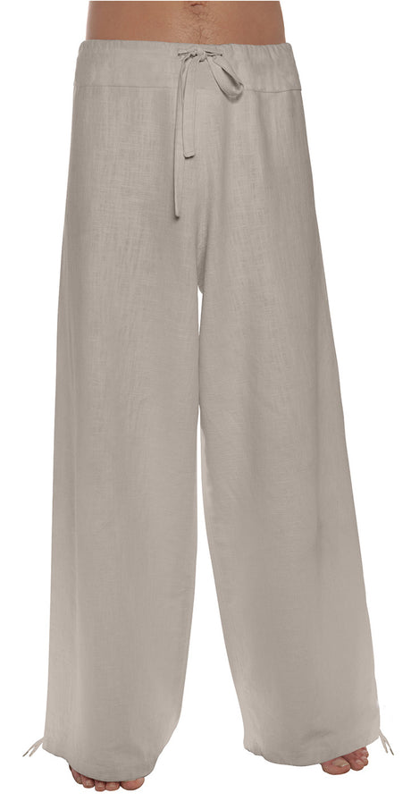 Leinenhose Deluxe - beige - YOGISHOP