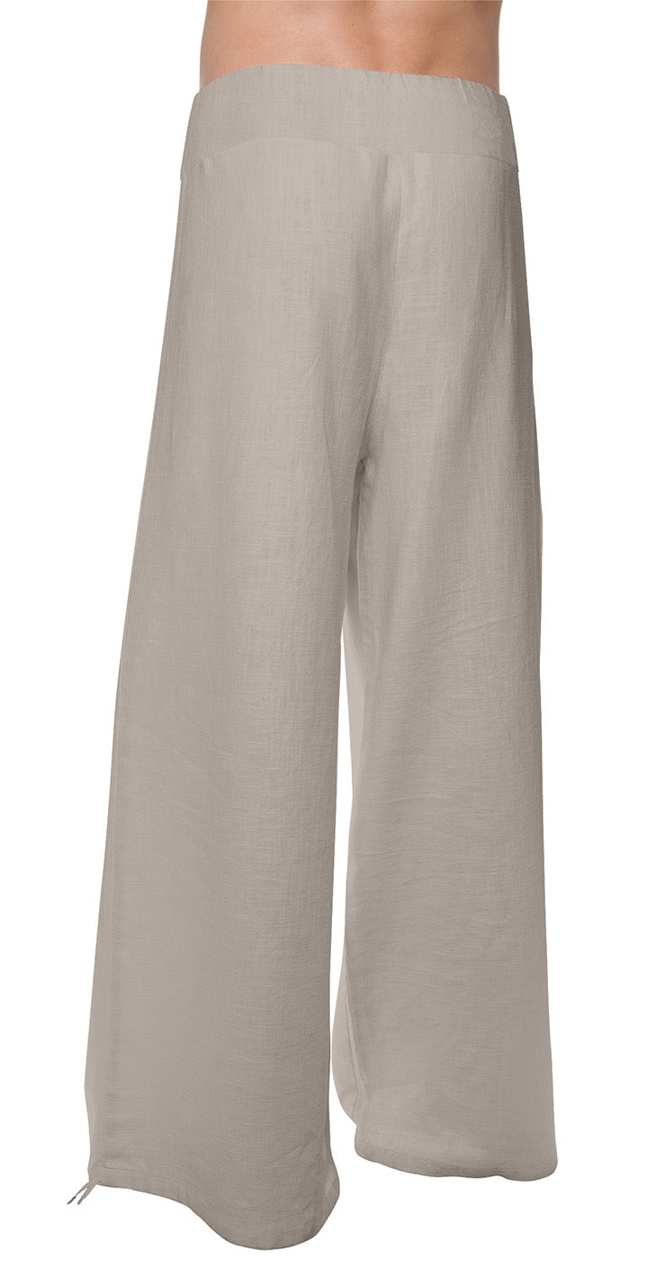 Leinenhose Deluxe - beige - YOGISHOP