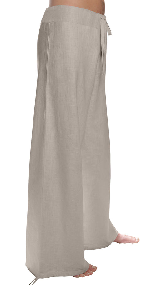 Leinenhose Deluxe - beige - YOGISHOP