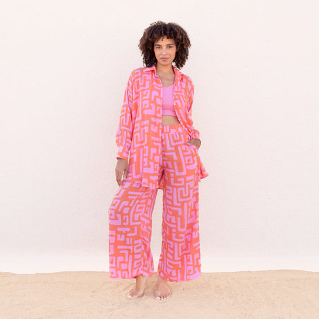 Yoga-Pants Melody - pink coral - YOGISHOP