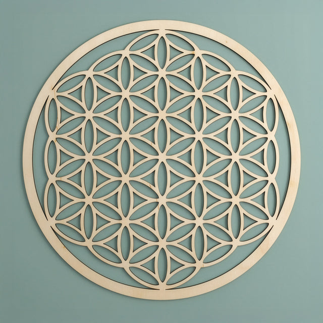 Blume des Lebens Wandschmuck aus Holz - YOGISHOP