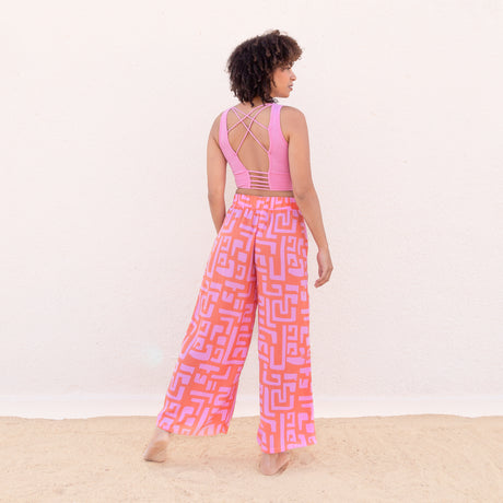 Yoga-Pants Melody - pink coral - YOGISHOP