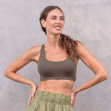 Yoga-Bra Brazil - olive