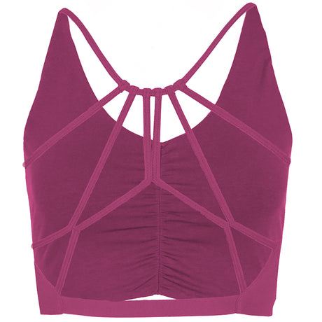 Yoga-Bra Carolina - berry - YOGISHOP