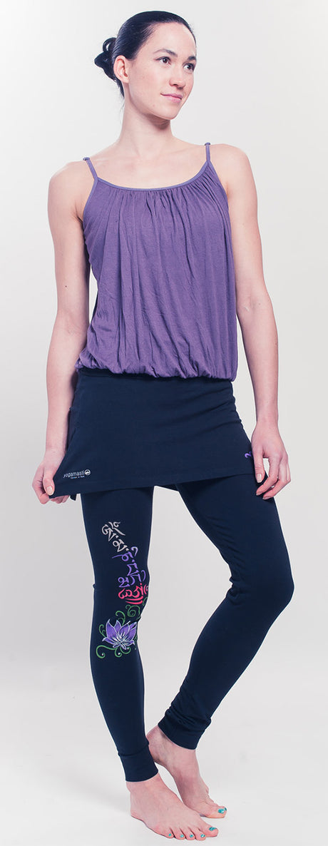 Buddha Mantra Skirt Leggings - black - YOGISHOP
