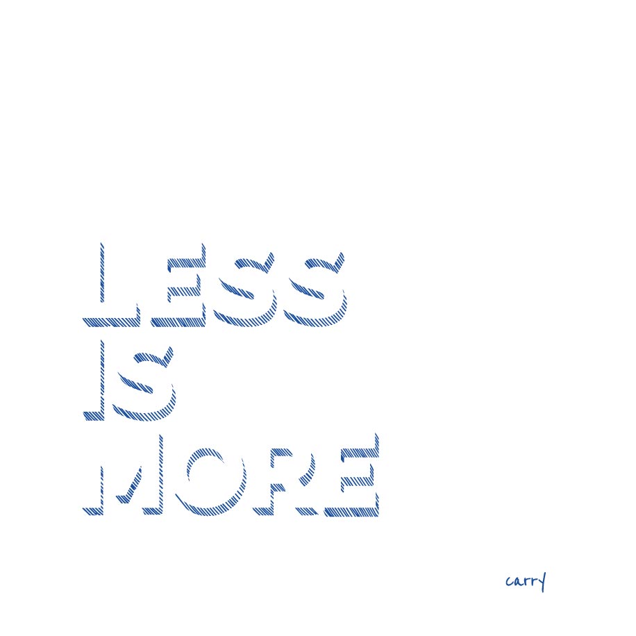 Carry-Bottle - LESS IS MORE 0,7 l - YOGISHOP