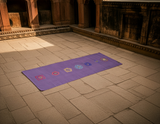 Tapis en coton Yogateppich - chakra