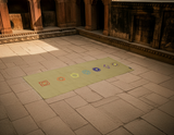 Tapis en coton Yogateppich - chakra