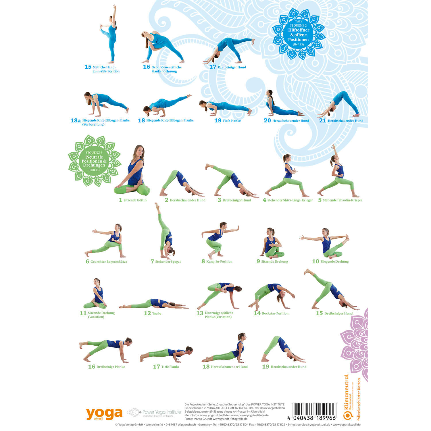 Creative Sequencing 1-3 Poster A4 - YOGISHOP