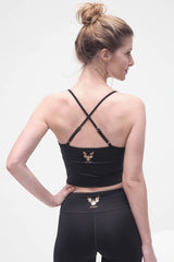 Crop-Top Pari - anthracite - YOGISHOP