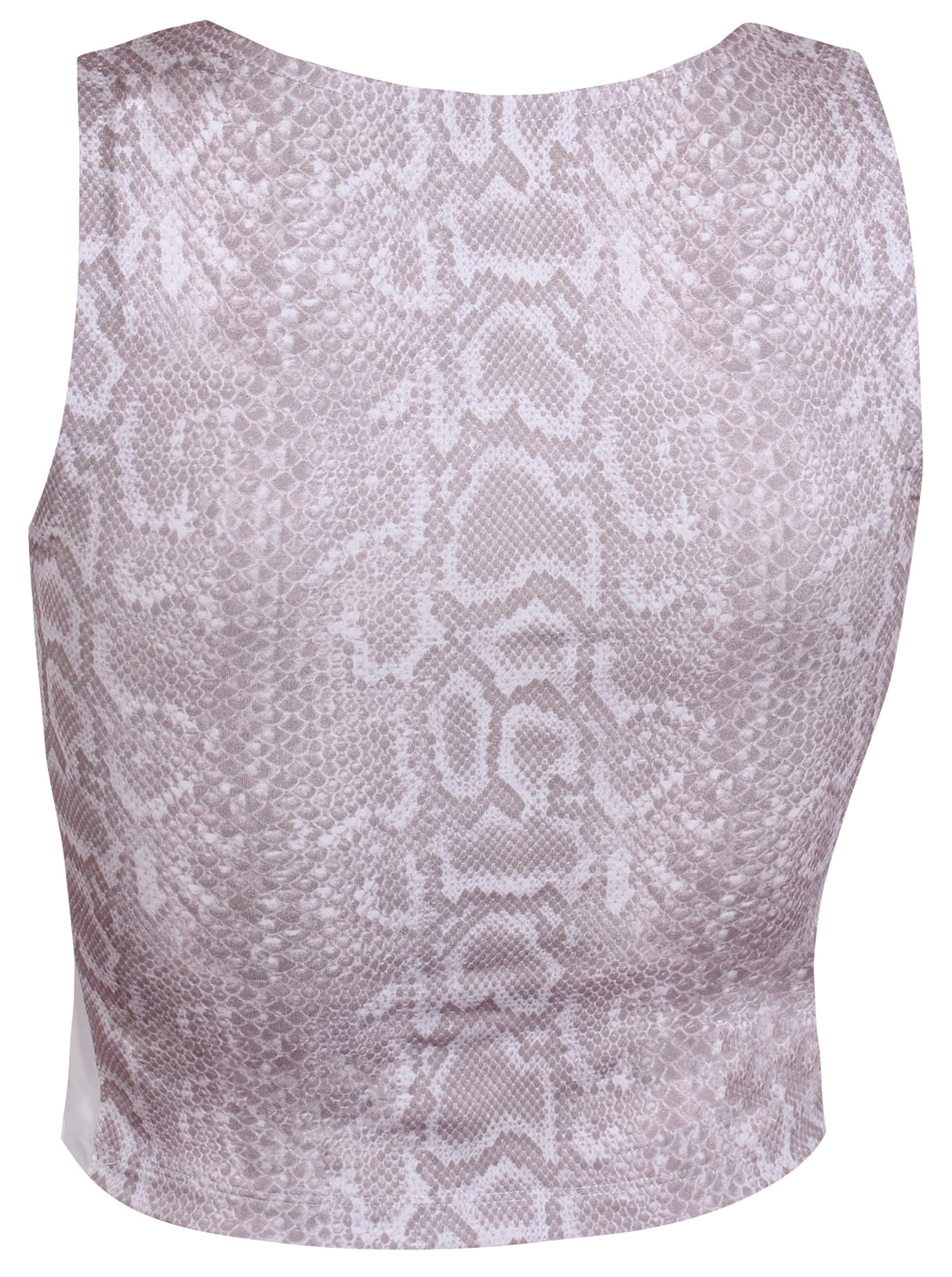 Yoga-Top cropped "cool snake" - powder - YOGISHOP
