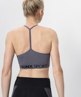 Sport-BH "Crossback" - grau - YOGISHOP