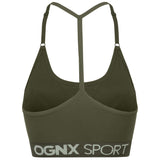 Sport-BH "Crossback" - olive - YOGISHOP