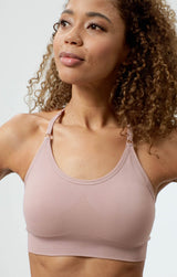Sport-BH "Crossback" - rosa - YOGISHOP