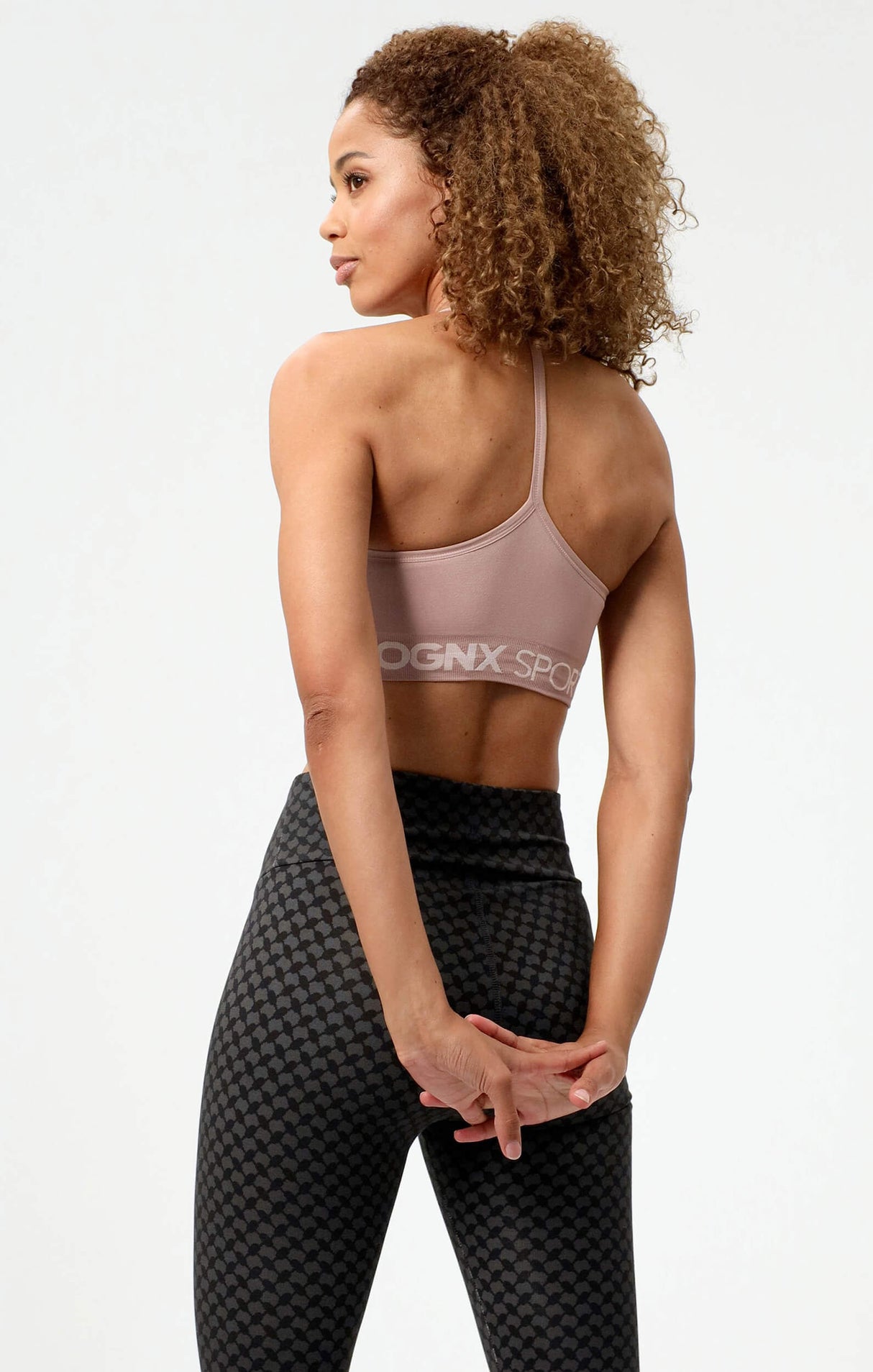 Sport-BH "Crossback" - rosa - YOGISHOP