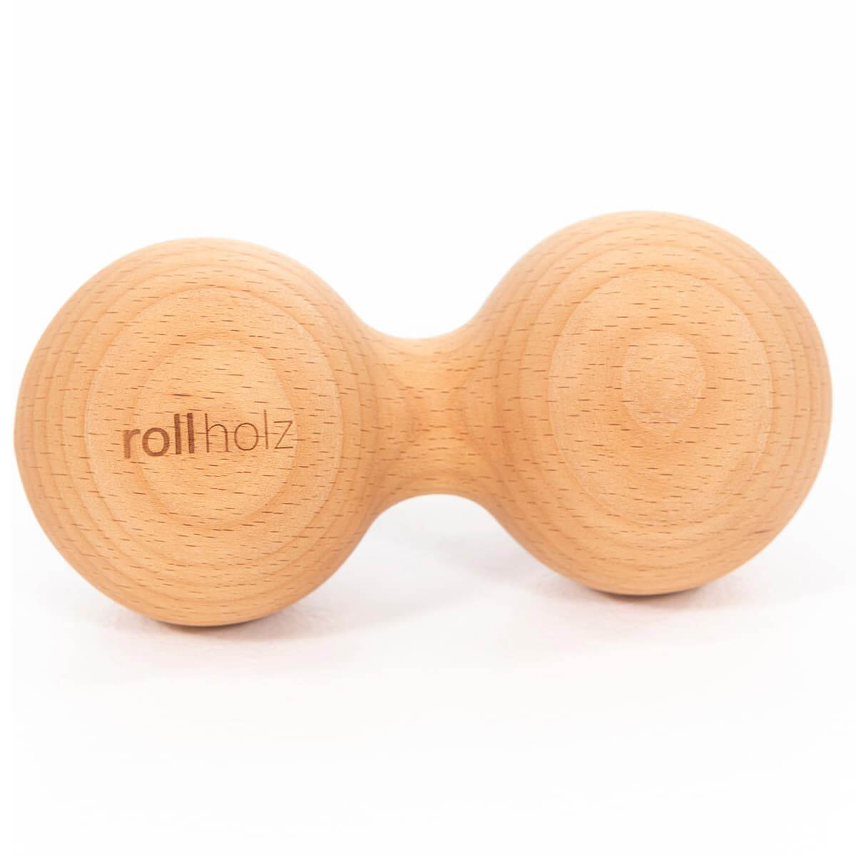 rollholz Faszienkugel - Massage-Doppelkugel aus Buche - YOGISHOP