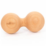 rollholz Faszienkugel - Massage-Doppelkugel aus Buche - YOGISHOP