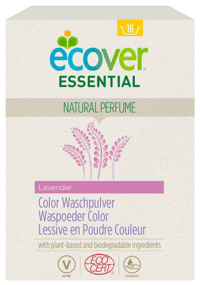 Essential Color Waschpulver Lavendel, 1,2 kg - YOGISHOP