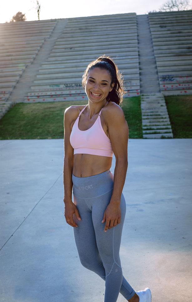 Function-Leggings - grey melange - YOGISHOP