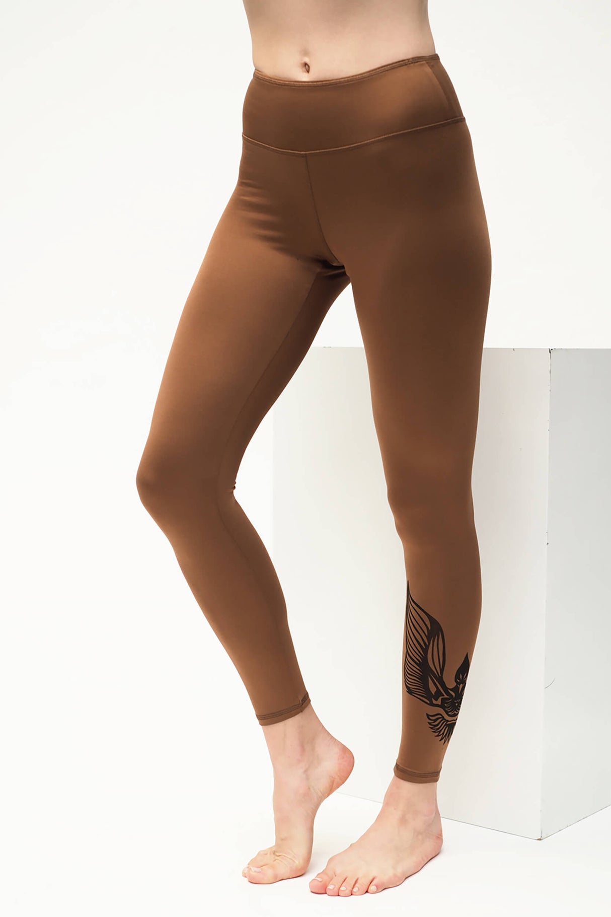 Yoga-Leggings Ganga 7/8 warrior - brown - YOGISHOP