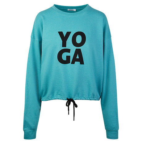 Garuda Sweatshirt - turquoise marl - YOGISHOP