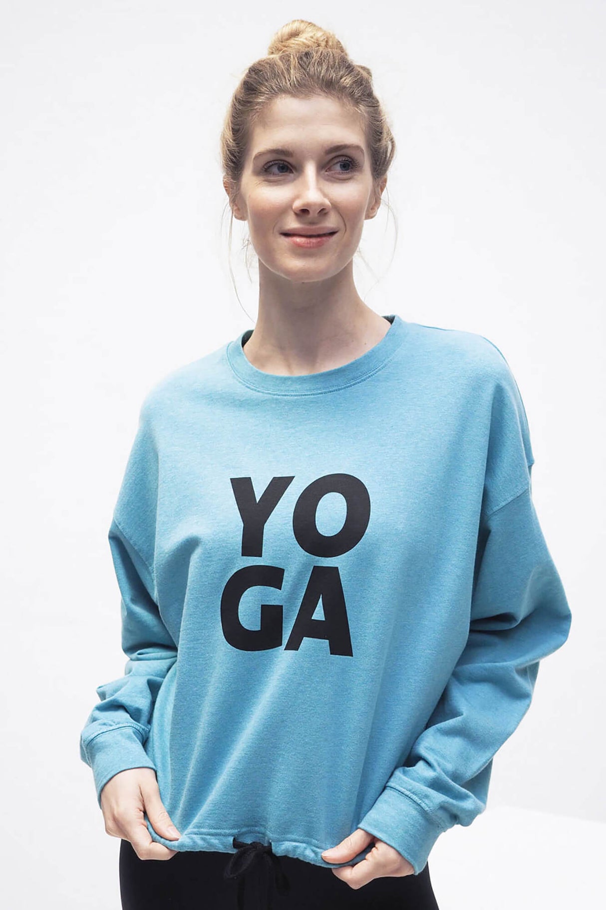 Garuda Sweatshirt - turquoise marl - YOGISHOP