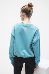Garuda Sweatshirt - turquoise marl - YOGISHOP