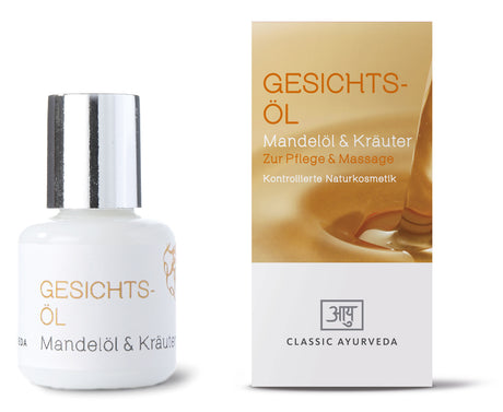 Gesichtsöl Mandelöl & Kräuter, 15 ml - YOGISHOP