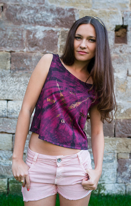 Batik-Shirt "Go your OM way" - YOGISHOP