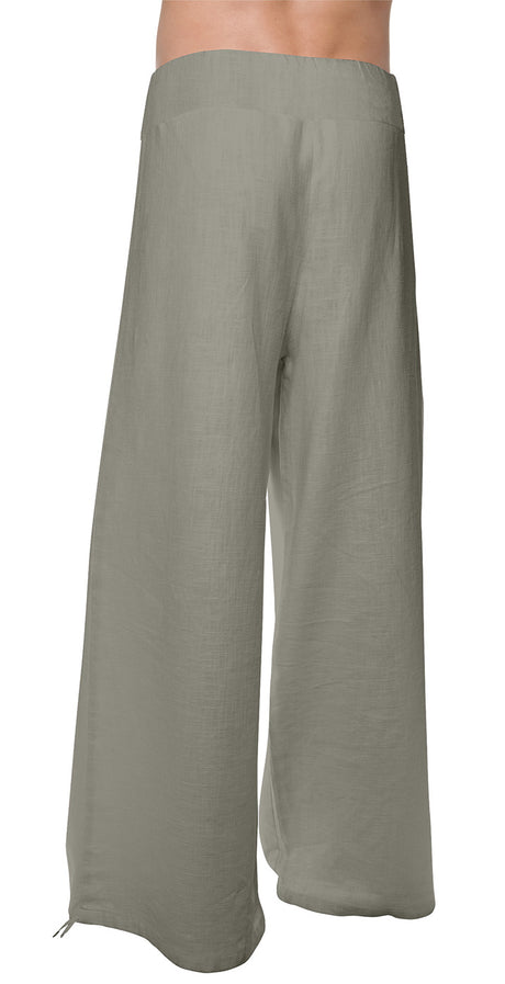 Leinenhose Deluxe - olive - YOGISHOP