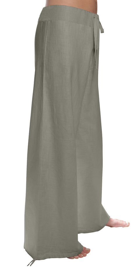 Leinenhose Deluxe - olive - YOGISHOP