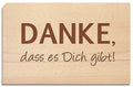 Postkarte aus Holz - YOGISHOP