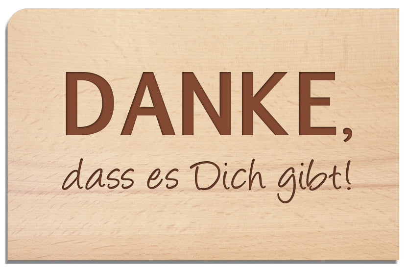 Postkarte aus Holz - YOGISHOP