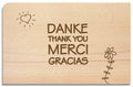 Postkarte aus Holz - YOGISHOP