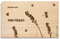 Postkarte aus Holz - YOGISHOP