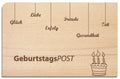 Postkarte aus Holz - YOGISHOP