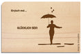 Postkarte aus Holz - YOGISHOP