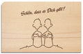 Postkarte aus Holz - YOGISHOP