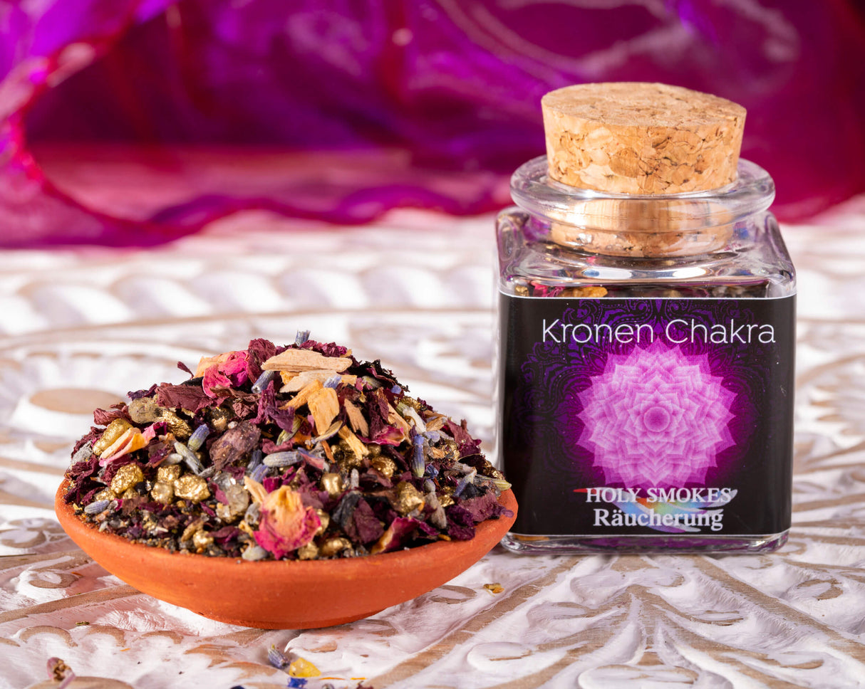 Räuchermischung Kronen Chakra, 50 ml - YOGISHOP