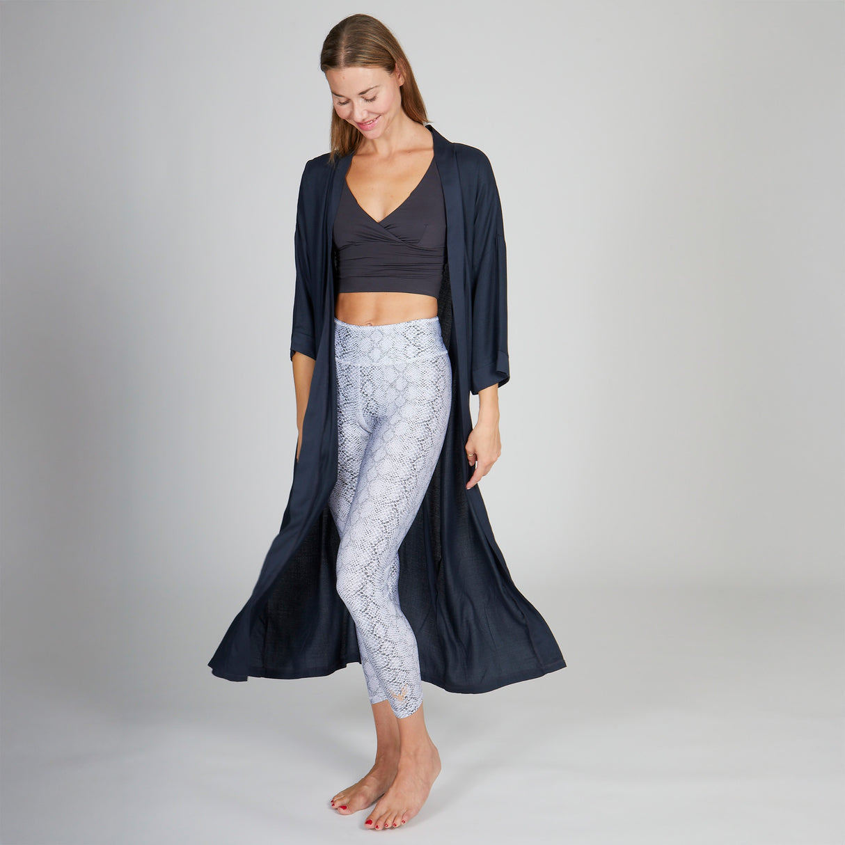 Kimono antracite - Taglia unica
