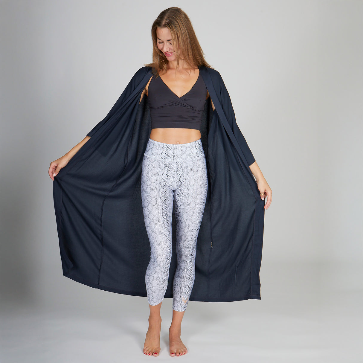 Kimono antracite - Taglia unica