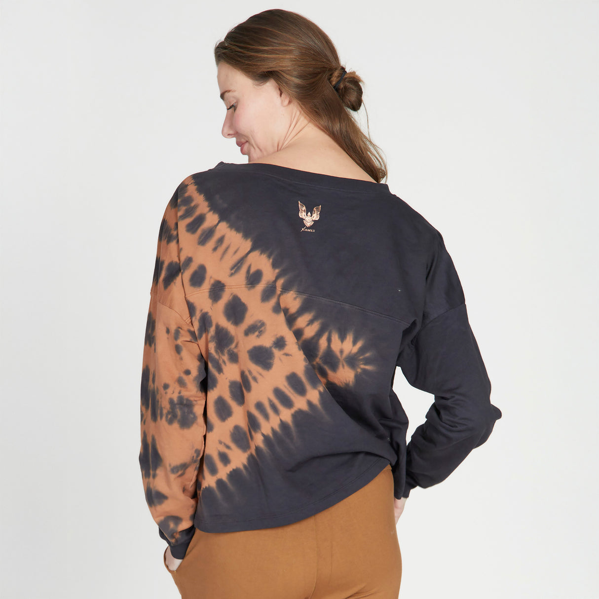 Yoga-Sweater Kismet - anthracite maroon batik - YOGISHOP
