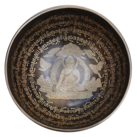 Klangschale „Buddha“, Ø ca. 20 cm - YOGISHOP
