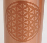 Kupferflasche Blume des Lebens, 0,75 l - YOGISHOP